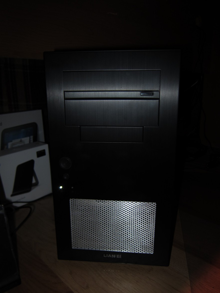 Front View The front panel mounted on the case