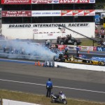 US Army Team US Army Team dragster burnout.