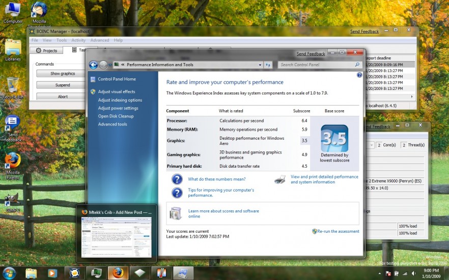 Windows Performance Rating