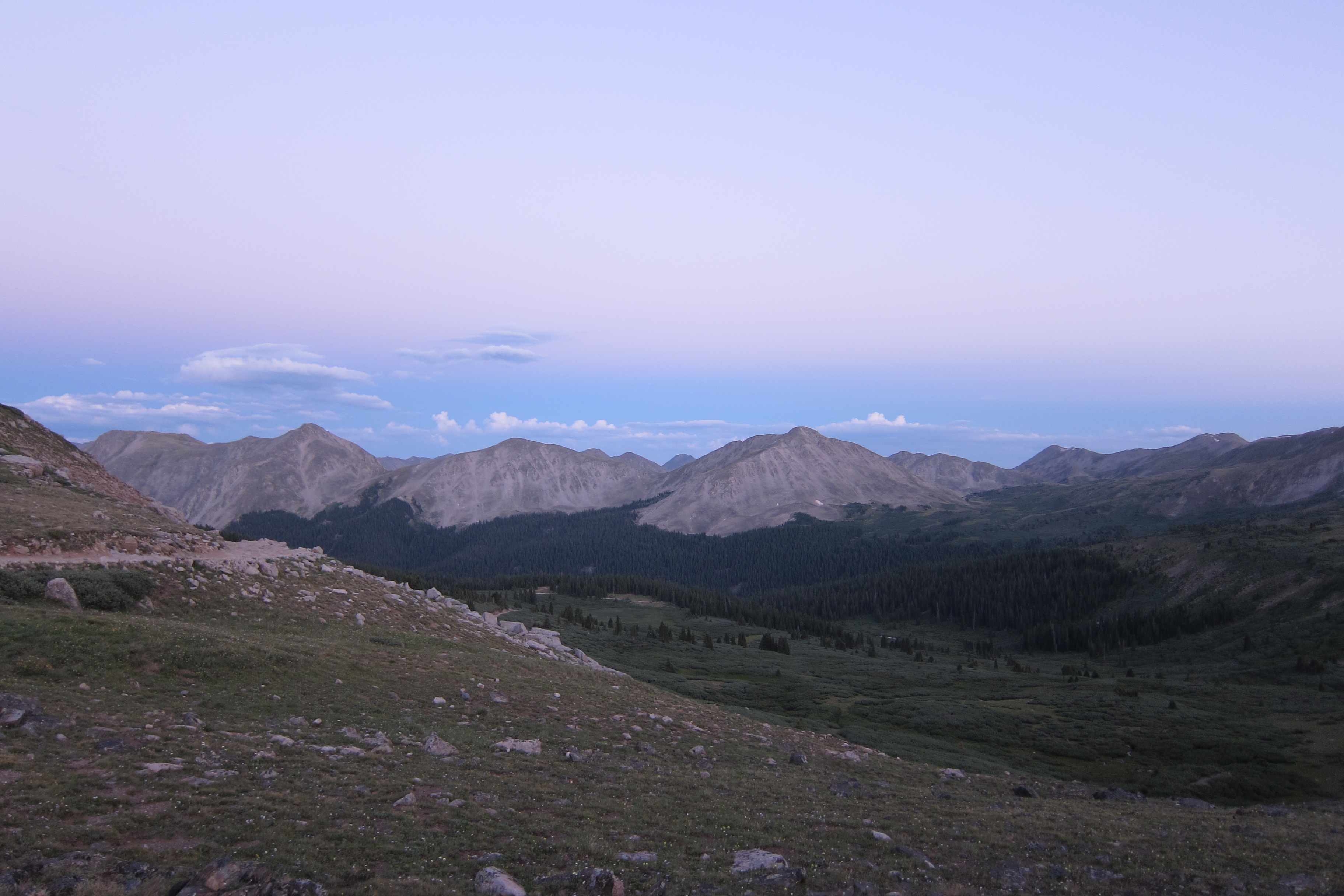 Tincup Pass East Side Dusk