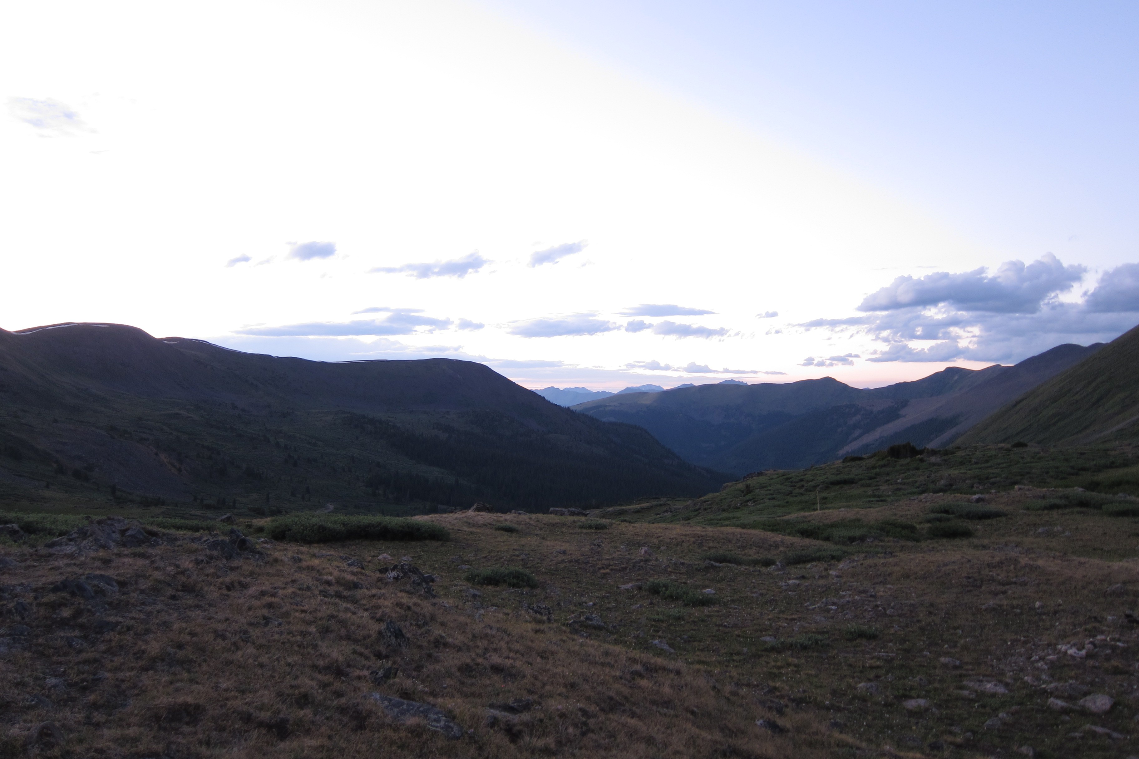 Tincup Pass West Side Dusk